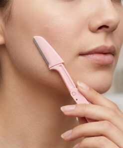 Maquinilla de afeitar para cejas y afeitadora facial para mujeres y hombres, removedor de vello facial afilado para recortar y exfoliar las cejas