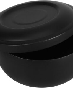 STOBAZA Cuenco de Afeitar con Espuma Rica para Hombres de Acero Inoxidable y Diseño Clásico, Accesorio Versátil Adecuado para Uso en Casa y Viajes