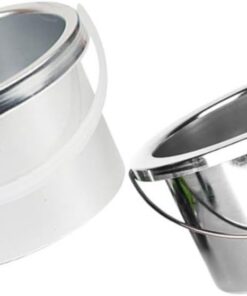 Happyyami Olla Interior Metálica Repuesto para Calentador de Cera, 2 Unidades, Diámetro 105 Mm, Compatible Máquinas de Depilación, Uso Profesional y Doméstico, Recipiente para Cera Caliente