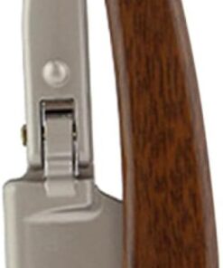 Maquinilla de Afeitar Ergonómica de Madera para Hombre Herramienta Vintage de Barbero Cuchilla Resistente y Mango Plegable Aleatorio para Afeitado Profesional