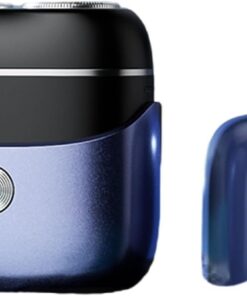 Afeitadora eléctrica para hombre con doble cabeza, portátil, antideslizante, con mango, solución de aseo rápido