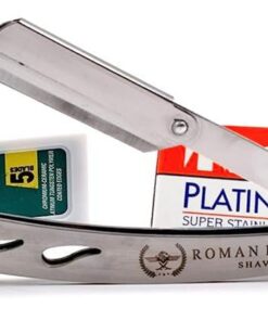 Razor Blades Club Mars navaja de afeitar | Maquinilla de afeitar profesional para barba, bigote y contornos con juego de 20 cuchillas (Astra-Derby-Shark-Voskhod) Acero 1 unidad (Paquete de 1)