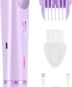 Máquina De Afeitar Eléctrica De Mujeres | Afeitadora Impermeable de Doble | Cabezal | Depiladora Eléctrica Para Mujeres De 400mAh,Para Zona Íntima, Cuerpo, Piernas, Axilas, Belleza, Viaje Y Cuidado Per