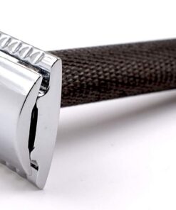 Razor Blades Club Caesar - Maquinilla de afeitar de doble filo | Clásica | Maquinilla de afeitar de acero con juego de 20 hojas (Astra-Derby-Shark-Treet) Bronce de cañón 1 unidad (Paquete de 1)