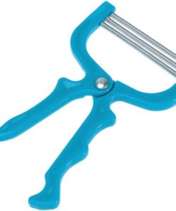 Depiladora Facial Resorte Azul Manual de Metal y Plástico | Vello Facial en Frente y Labio Superior, Uso en Seco o Húmedo, Extrae Raíz