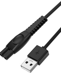 Cable de carga universal para cortapelos USB de 5 V para afeitadora Philips serie Norelco, compatible con Weed Whacker, cortapelos para nariz y orejas, varios cortapelos para perros, cable de