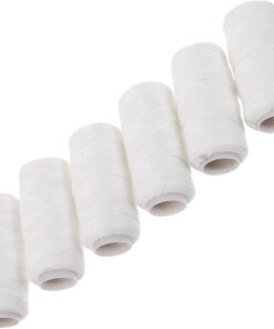 Hilo Depilatorio Facial Blanco de Algodón, 6 Piezas para Cejas | Rutina de Belleza, Depilación Hilo Facial, Recambio en Formato Compacto