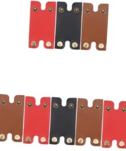 Healeved 12piezas Funda De Protección Para Cabeza De Maquinilla De Afeitar Estuche De Viaje Para Afeitadoras Cubierta De Cuero Compuesto Almacenamiento Seguro y Práctico