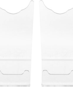 Soporte para Afeitadora Eléctrica de Escritorio 2 Piezas de Plástico Transparente Diseño Estable y Multifuncional para Tienda o Cafetería