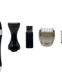 STOBAZA Recortador de Cejas Eléctrico Depiladora de Cejas Abs y Acero Inoxidable 10000 Rpm 0,75 W/1,5 V Negro Cabeza Lavable Hombres y Mujeres