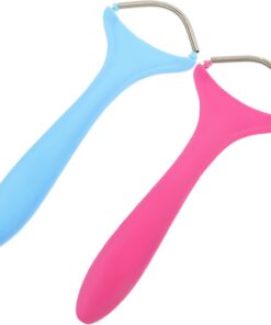OUNONA Depiladora Facial Manual Hilo 2 Piezas (rosa y Azul) para Mujeres Depiladora Cejas Mujer Herramienta Depilación Doméstica Portátil para Labios y Mejillas Viaje