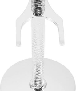 Cepillo Práctico de Soporte Maquinilla para Afeitar y Cumpleaños Aleación de Aluminio Plata Diseño Pequeño del Padre para Hombre en