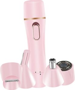 LIFKOME Afeitadora Eléctrica Portátil Multifunción para Mujer Material Abs Carga Usb, Cabezal Giratorio Desmontable y Diseño sin Pellizcos para Uso Facial y Corporal