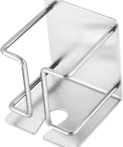 Soporte de Pared para Afeitadora Eléctrica Acero Inoxidable Resistente Baño Organizador Compacto Uso Diario