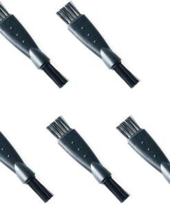 5 piezas de cepillo de limpieza general de afeitadora de repuesto de doble extremo eléctrico afeitadora de afeitar cepillos de limpieza negro