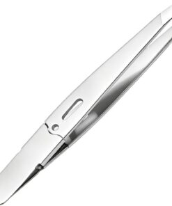 Pinzas de precisión para depilación de cejas y vello facial, punta inclinada, pinzas profesionales de acero inoxidable para mujeres y hombres, calidad premium, ideales para aseo y recorte