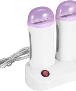 Calentador de cera,Eléctrico Rodillo de cera para Depilación Profesional Calentador depilatorio para Cara Brazos Axilas Piernas Bikini Spa Máquina de depilación