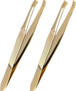 Happyyami 2piezas Pinzas Cejas Profesional Inoxidable Herramientas De Multifuncionales Para Depilación y Recortar Nasal
