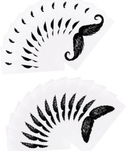 ULTECHNOVO Pegatinas de Cera Nariz Fuerte Adhesión y Material Pp, Accesorio para Barba Operación Simple Adecuado para Depilación Nasal y Protección del Bigote