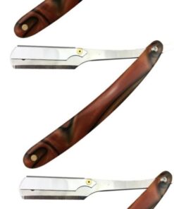 Healeved 3 Piezas maquinilla de afeitar maquinillas de afeitar para hombres de afeitar portaherramientas Afeitadora portátil maquinilla de afeitar manual Bambú