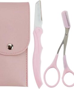 Juego de cuidado para cejas, juego de recortador de cejas | juego de depilación de cejas curvado | Juego de cuidado de cejas, recortador de facial antideslizante para mujeres