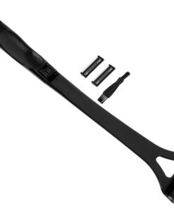 GANAZONO Afeitadora Manual para Hombre con Tres Cuchillas Ajustables Recortadora Corporal Flexible para de Espalda Hombros y Pecho Uso Seco y Mojado Herramienta Portátil para Viaje y Hogar