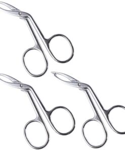 Happyyami Pinzas para Cejas de Acero Inoxidable, Depilador Facial y Recortador de Vello Nasal, 3 Piezas, Uso en Casa y Belleza