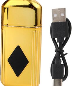 SHINEOFI Recortadora de Vello Nasal Orejas para Hombres y Mujeres, Portátil y Recargable por Usb, Material Abs y Electrochapado, Uso Diario