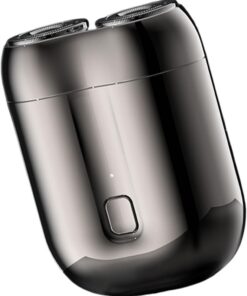 Afeitadora eléctrica de doble cabeza, mejorada, afeitadora de bolsillo, afeitadora USB para hombre, lavable, recargable, eléctrica