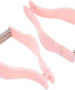 STOBAZA Depiladora Facial Portátil Manual 2 Piezas para Mejillas, Herramienta de Eliminación de Vello, Material Hips, Fácil de Guardar para Uso Diario