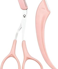 Tijeras Para Cejas Cortador con Peine | Tijeras Antideslizantes para Recortar Cejas para Mujeres Eliminación de Facial Belleza Peinado Maquillaje Hogar