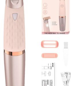 Afeitadora eléctrica para mujer, maquinilla de afeitar corporal | inalámbrica, removedor de facial y recortadora de bikini, afeitadora de depilación para piernas, cara y axilas
