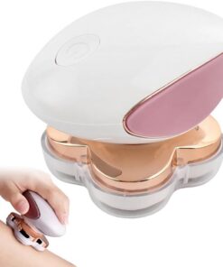 Maquinilla de afeitar eléctrica de 4 cabezales para mujer, afeitadora recargable sin dolor con 4 cabezales flotantes, depilación de piernas y bikini para piel sensible
