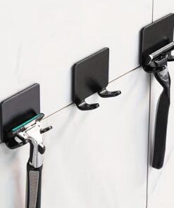3 piezas, plástico, montaje en pared, multiestante, soporte para afeitadora
