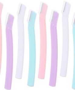 12piezas Recortador De Cejas Unidades Cuchilla Para Cejas Maquinilla De Afeitar Depilador Facial Kit De Maquillaje Inoxidable Colores Surtidos Portátil y Compacto