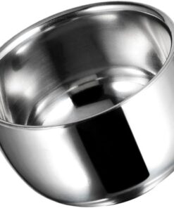 Tazón De Afeitado De Acero Inoxidable Para Hombre Recipiente Para Espumar Jabón Compacto y Fácil De Limpiar Para Uso Personal y Profesional