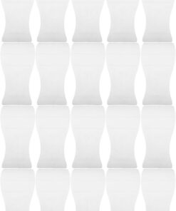 Healeved 20 Espátulas de Cera de Plástico Transparentes para Depilación Facial y Corporal Aplicadores Pequeños y Grandes para Cejas y Piernas Raspadores Reutilizables para Mascarillas y