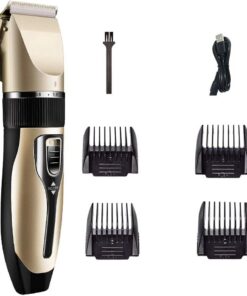 Happyyami Juego de Cortapelos Profesional Recargable Carga USB, Ligero y Silencioso, Incluye 8 Piezas para Uso en Casa o Barbería, Duración de 90 Minutos