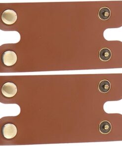LIFKOME 2 Piezas Funda Protectora de Piel Sintética para Cabezal de Afeitadora Manual, Estuche Práctico y Compacto para Guardar y Proteger la Maquinilla de Afeitar en Viajes
