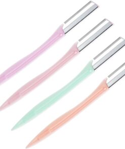 VALICLUD 4 Juegos Afeitado Para Cejas Maquinilla De Afeitar Portátil Para Cejas De Acero Inoxidable Para Depilación Para Maquillaje Casa