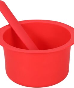 Cabilock Revestimiento de Silicona para Olla de Cera con Espátula Calentamiento Uniforme y Resistente al Calor para Depilación y Fabricación de Velas
