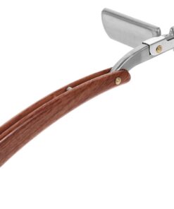 OUNONA Afeitar Manual Mango Ergonómico de Veta de Madera Maquinilla de Afeitar para Uso Personal Casa Salón y Barbería Varios estilos