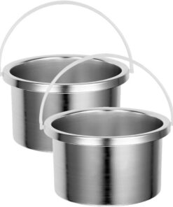 GANAZONO Recipiente Interior Calentamiento Uniforme de Calentador de Cera de 500ml y Diseño Pequeño de Aleación de Aluminio para Sesiones Profesionales de Depilación