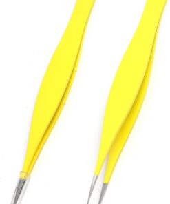 Juego de pinzas de precisión de punta fina para hombres y mujeres, para depilación astillada, garrapatas y encarnada, acero inoxidable de grado quirúrgico