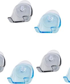 Ciieeo 6 Piezas soporte para afeitadora Organizador de afeitadora titular de la maquinilla de afeitar de titular de la maquinilla de afeitar de pared ventosa afeitadoras manual