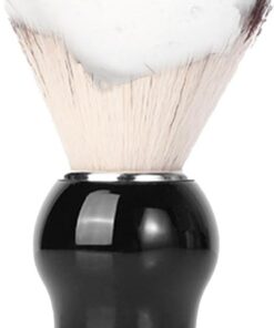 Brocha De Afeitar De Pelo De Tejón Mango Ergonómico De Cerdas De Pelo De | Brocha De Afeitar Con Mango De Madera Para papás novios hombres con barba cumpleaños San Valentín Día del