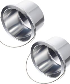 Ciieeo Recipiente de Cera de Aluminio Fácil de Limpiar y Confiable Compatible 2 Piezas Máquina de Fundir Cera para Depilación para Cuidado de Belleza