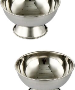 2 Tazas de Afeitar con Base Tazón para Hombres Herramienta de Afeitar de Acero Inoxidable Taza de Afeitar para El Hogar Suministros de