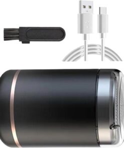 Afeitadora Eléctrica Para Hombre Máquina De Afeitar Portátil Recargable | Resistente Al Agua Con Carga Rápida Para Diario De Abuelo, Padre E Hijo