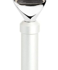 MÜHLE Travel - Maquinilla de afeitar de 5 hojas compatible con cuchillas Gillette - Mango de aluminio anodizado plateado